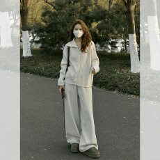 批发大翻领<b class='q'>针织衫</b><b class='q'>开衫</b>女冬季高级感超好看软糯慵懒风高领毛衣外套