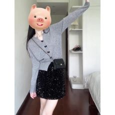 批发秋季减龄叠穿别致<b class='q'>针织</b>开衫韩风学院感显瘦软糯毛衣<b class='q'>小外套</b>