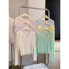 批发冰丝针织防晒开<b class='q'>衫</b>女外披夏季配吊带裙的小外搭披肩<b class='q'>空调</b>房外套罩<b class='q'>衫</b>