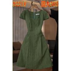 批发蒂妮佳2732<b class='q'>品牌</b>女装夏季新款显瘦高定气质短袖<b class='q'>连衣裙</b>