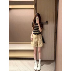 批发2026新款今年流行的工装<b class='q'>短裤</b>春夏季女<b class='q'>热裤</b>气质小个子裤子两件套装