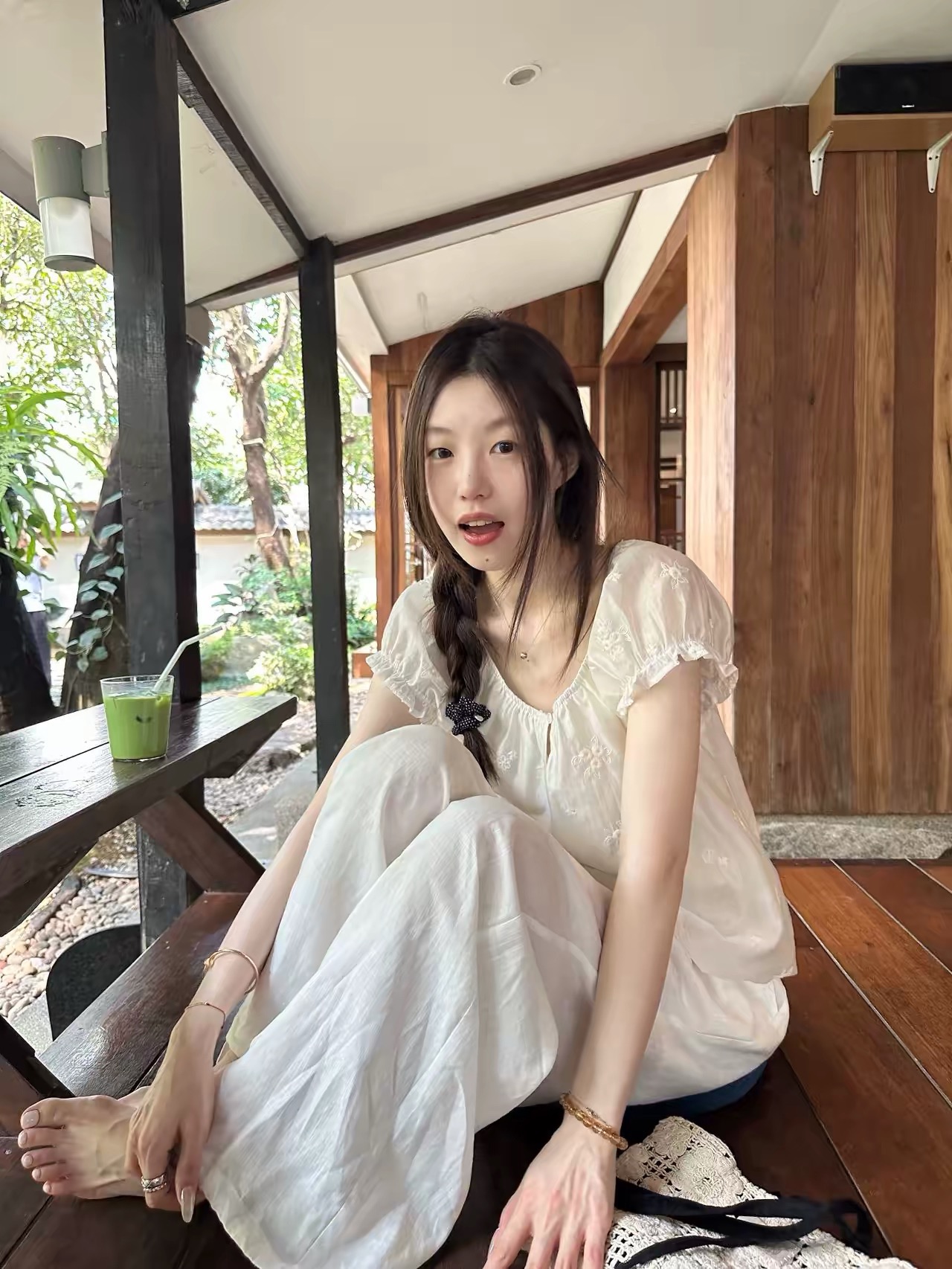 oker 챕터 쉘 정통 주간 실크 80 V넥 자카드 작은 셔츠 한 부서 반팔 셔츠 a850