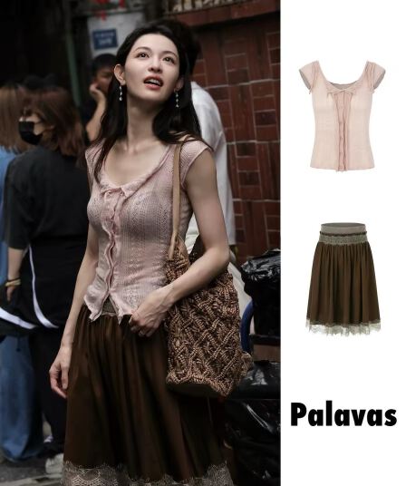 palavas26 봄 여름 시계 추 크 사이 Zhu 행사 보라색 같은 단락 소녀 기도하다 니트 맨위 홀로우 아웃 질감 몸매 가꾸기 여성