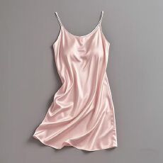 批发【舒雅】冰丝带胸垫 夏季新款吊带睡裙女性感纯欲大码家居服睡衣