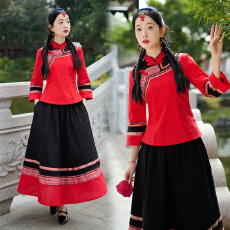 批发实拍2026春新款中国风复古民国风小上衣旗袍修身显瘦两件套套装