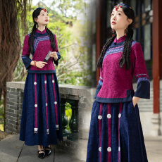 批发实拍2026春新款中国风复古民国风小上衣旗袍修身显瘦两件套套装