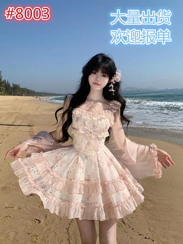 blovelan 달콤한 라스베리 이야기 프랑스식 소녀 홀로우 아웃 자수 한 마디 허리 수축 케이크 미니 스커트 작은 날다 소매 드레스