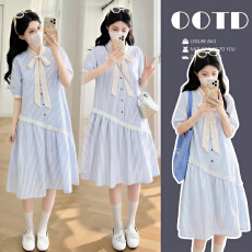 批发实拍夏季<b class='q'>蓝色</b><b class='q'>连衣裙</b>