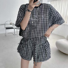 批发有货 2026<b class='q'>韩国</b>夏季休闲时尚潮流<b class='q'>套装</b> 两件套