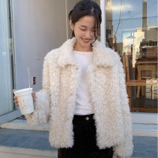 批发韩版时尚圈圈毛棉衣外套女夹克2026<b class='q'>冬</b>季设计感短款小个子保暖棉服