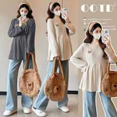 批发实拍~新款孕妇装<b class='q'>春</b>秋季时尚宽松休闲显瘦内搭打底衫上衣