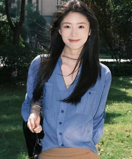 톰 글 래 원인 블루 셔츠 여성 긴 소매 2026 봄 여름 새로운 루즈핏 슬림해 보이는 자외선 차단 셔츠 재킷