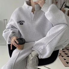 批发卫衣卫裤套装女2025年秋冬<b class='q'>新款</b>加绒炸街时尚休闲跑步<b class='q'>运动服</b>两件套