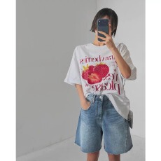 批发官图 21支纯棉-210克100%棉 2026年夏装基础百搭短袖T恤<b class='q'>女</b>印花