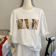 批发官图 21支纯棉-210克100%棉 2026年夏装基础百搭短袖T恤<b class='q'>女</b>印花