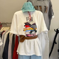 批发官图 21支纯棉-210克100%棉 2026年夏装基础百搭短袖T恤<b class='q'>女</b>印花