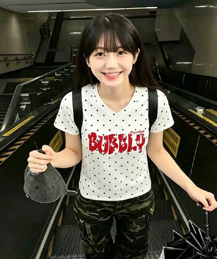 220 그램 40 1 1 순면 여름 새로운 한 부서 V넥 도트 무늬 패션 긍정적 인 어깨 프린트 섹션 반팔 티셔츠