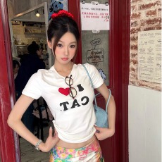 批发官图  实价2026年夏季百搭跑量款短袖T恤女款上衣40支仿棉1*1螺纹