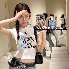 批发官图  实价2026年夏季百搭跑量款短袖T恤女款上衣40支仿棉1*1螺纹