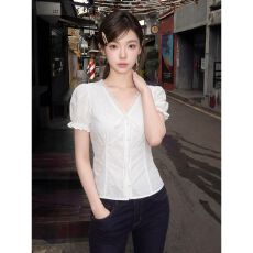 批发40支纯棉螺纹字母烫钻圆领短袖<b class='q'>T</b><b class='q'>恤</b>女夏季新款