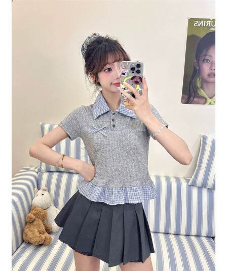 오래된 섹션 품질 좋은 물건 그린캉 환불 불가 수 있습니다. 교체 면 구덩이 기사 원본 순면 체크무늬 무거운 공정 t
