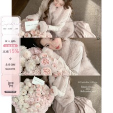 批发csk丘比特“霜柚Yuzu” 高阶定染100山羊绒马甲皮草软糯保暖马夹