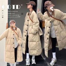 批发2025长款棉衣棉服冬季保暖加厚宽松外套孕妇棉衣