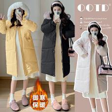 批发实拍2025长款棉衣棉服冬季保暖加厚宽松外套孕妇棉衣