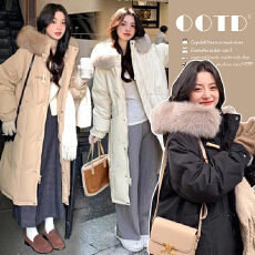 批发2025长款棉衣棉服冬季保暖加厚宽松外套孕妇棉衣