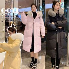 批发2025长款棉衣棉服冬季保暖加厚宽松外套孕妇棉衣