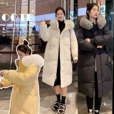 批发2025长款棉衣棉服冬季保暖加厚宽松外套孕妇棉衣