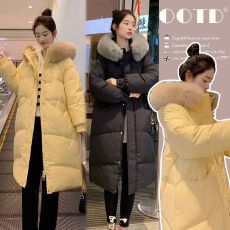 批发2025长款棉衣棉服冬季保暖加厚宽松外套孕妇棉衣