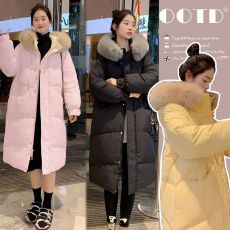 批发2025长款棉衣棉服冬季保暖加厚宽松外套孕妇棉衣