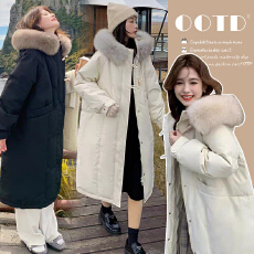 批发2025长款棉衣棉服冬季保暖加厚宽松外套孕妇棉衣