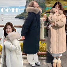 批发2025长款棉衣棉服冬季保暖加厚宽松外套孕妇棉衣