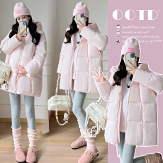 批发实拍2025网红泡芙棉衣棉服冬季保暖加厚宽松外套孕妇棉衣