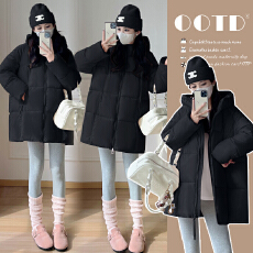 批发实拍2025网红泡芙棉衣棉服冬季保暖加厚宽松外套孕妇棉衣