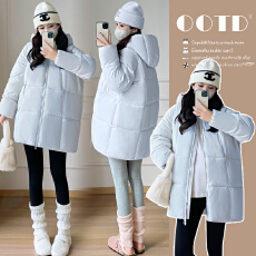 批发实拍2025网红泡芙棉衣棉服冬季保暖加厚宽松外套孕妇棉衣