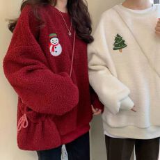 卫衣女毛绒短外套秋冬装长袖毛茸茸日系古着可爱学生宽松盐系闺蜜