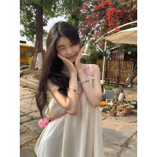 批发甜美温柔风木耳边雪纺<b class='q'>小背心</b>夏季新款少女系无袖<b class='q'>吊带</b>外穿上衣