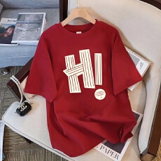 批发圆领T恤女短袖2026夏装新款纯棉设计感小众休闲白搭半袖ins上衣潮