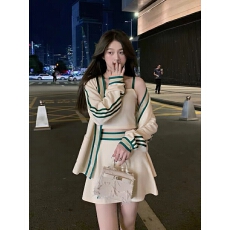 批发2026新款秋<b class='q'>冬</b>季套装女高级感时尚洋气小香风休闲外套半身裙两件套