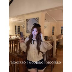 批发小香风烫钻<b class='q'>长袖</b>针织开衫女秋季千金纯欲气质修身短款毛衣外套上衣