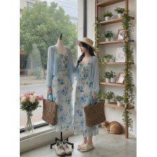 批发EIA一尧南法之境复古气质碎花连衣裙女夏法式显瘦荷叶边长裙