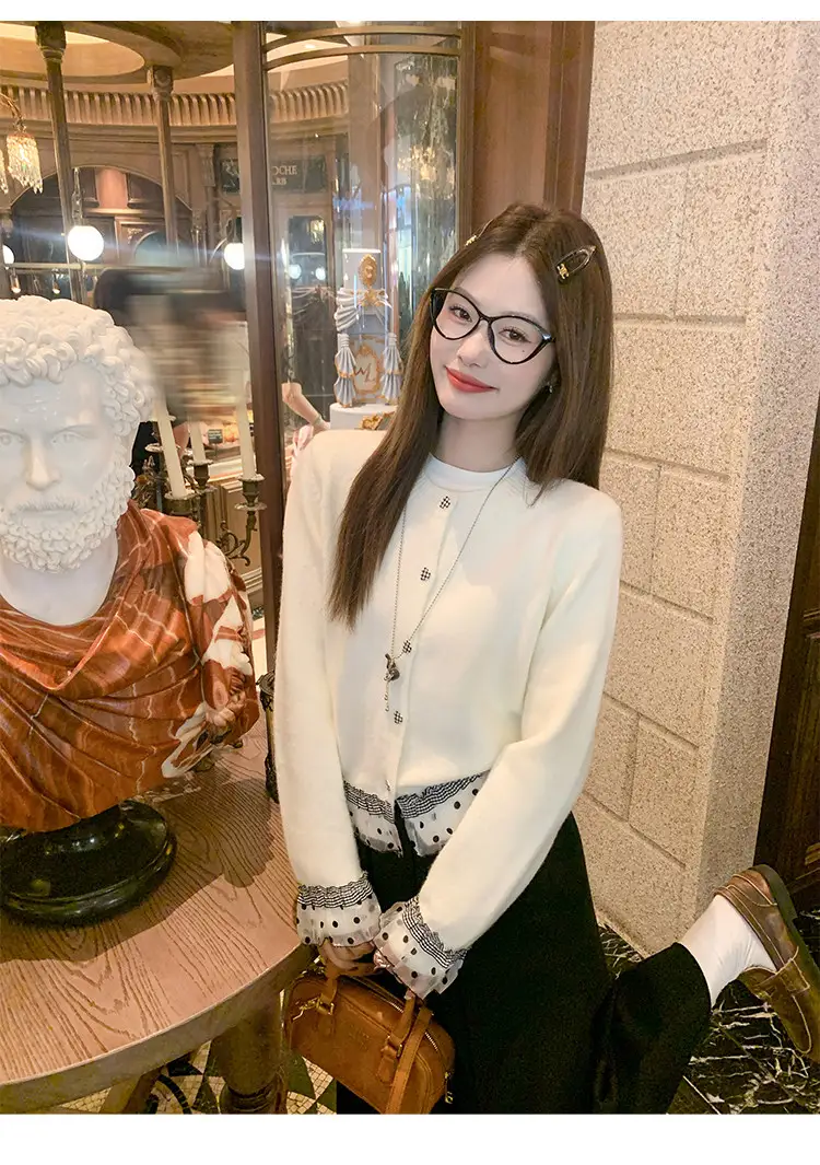 한국인기 레이스 니트 가디건 상세 이미지 21