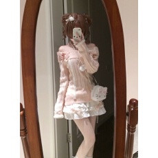 夹心莓原创设计毛衣甜美可爱立体露肩毛衣2026新款针织衫女
