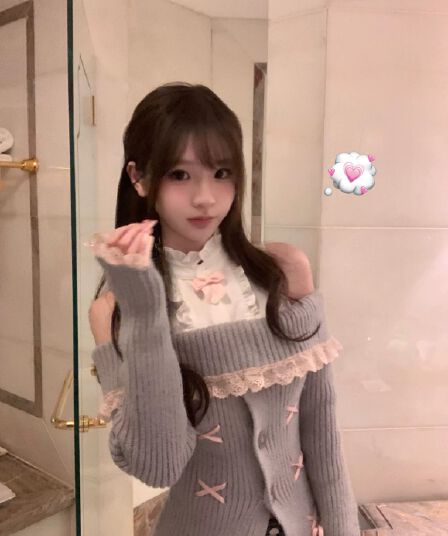 집 매운맛 매운맛 halolala 중년 doll 센스 셔츠 칼라 스웨터 여자 순수한 욕망 바람 오프숄더 맨위 니트 스웨터