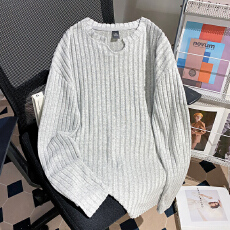 批发实拍<b class='q'>大码</b>女装240克抓毛长袖<b class='q'>t</b><b class='q'>恤</b>打底衫男薄纯色肌理感春秋韩版上衣