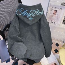 批发<b class='q'>实拍</b>  原版刺绣 薄款华棉纯棉复合美式高街连帽卫衣