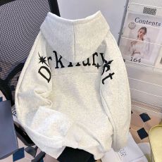 批发<b class='q'>实拍</b>  原版刺绣 薄款华棉纯棉复合美式高街连帽卫衣